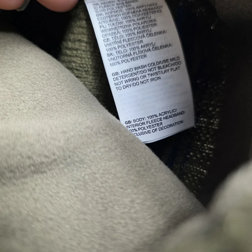 the north face beanie blue green
